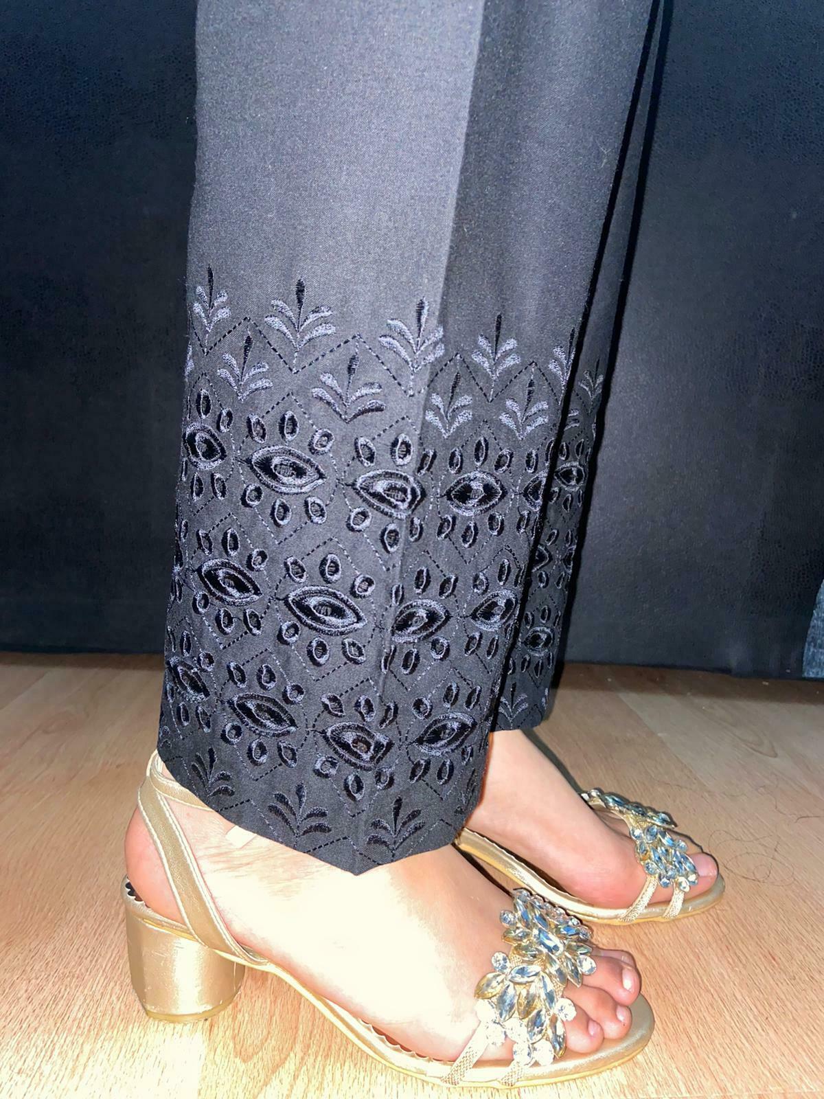 Buy Zahenaseeb 3Pc Black Kameez with pencil capri trousers By Modest in  Pakistan  online shopping in Pakistan