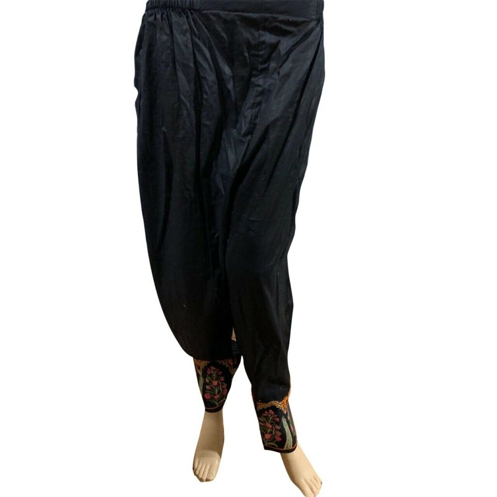 Ladies Trousers Pakistani Indian Capri Pencil Pants Net Lace Embroidery ...